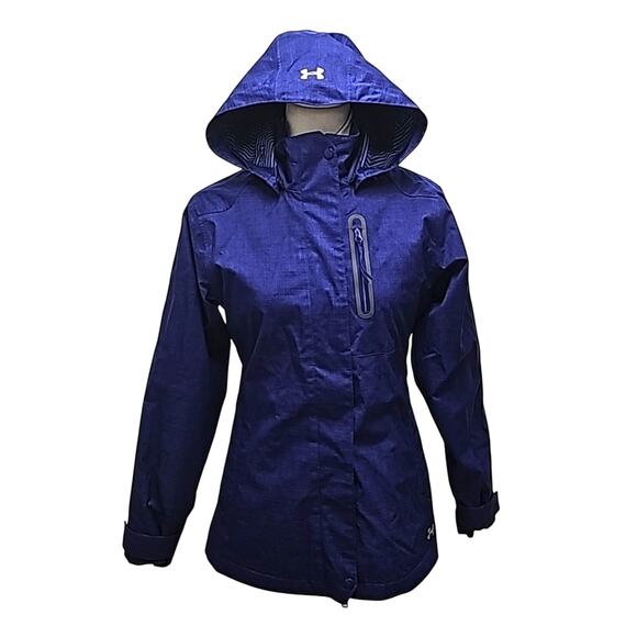 Under Armour Infared Cold Gear 3-in-1 Zip Out Sweatshirt Coat Cold Weather Sz XS - Picture 1 of 16
